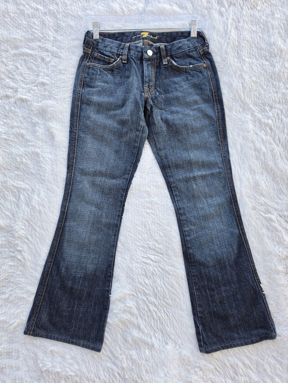 7 For All Mankind Dark Wash "A"‎ Pocket Bootcut Jeans